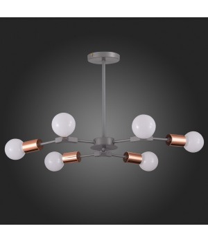 SLE106403-06 Люстра подвесная Серый, Розовое золото E27 6*60W PALARE-foto4
