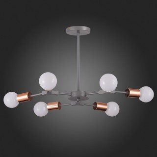 SLE106403-06 Люстра подвесная Серый, Розовое золото E27 6*60W PALARE-foto4