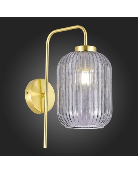 SL1154.321.01 Бра ST-Luce Латунь/Дымчатый E27 1*60W GRAN-foto4