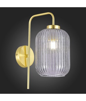 SL1154.321.01 Бра ST-Luce Латунь/Дымчатый E27 1*60W GRAN-foto4