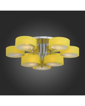 SL483.092.09 Люстра потолочная Хром/Желтый E27 9*60W FORESTA-foto3