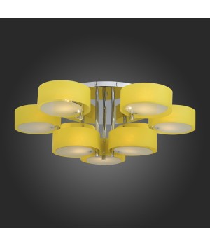 SL483.092.09 Люстра потолочная Хром/Желтый E27 9*60W FORESTA-foto3