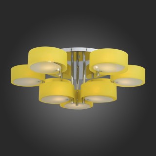 SL483.092.09 Люстра потолочная Хром/Желтый E27 9*60W FORESTA-foto3