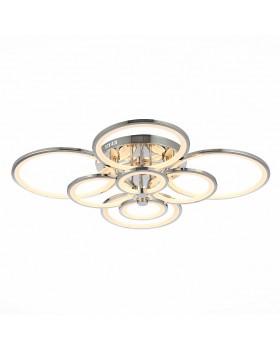 SLE200312-08 Светильник потолочный Хром/Белый LED 1*256W 3000-6000K LETO-foto2