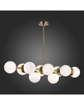 SLE1191-202-10 Люстра потолочная Золотистый/Белый E27 10*60W FRATTA-foto5