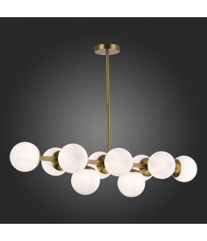 SLE1191-202-10 Люстра потолочная Золотистый/Белый E27 10*60W FRATTA-foto5