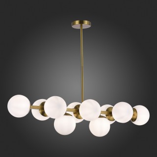 SLE1191-202-10 Люстра потолочная Золотистый/Белый E27 10*60W FRATTA-foto5