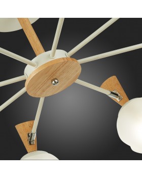 SLE220702-08 Люстра потолочная Белый, Светлое дерево/Белый E14 8*40W CATANIA-foto9