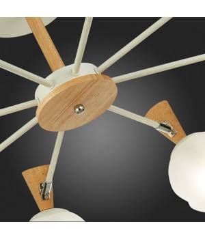 SLE220702-08 Люстра потолочная Белый, Светлое дерево/Белый E14 8*40W CATANIA-foto9