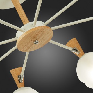 SLE220702-08 Люстра потолочная Белый, Светлое дерево/Белый E14 8*40W CATANIA-foto9