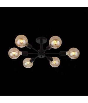 SL419.402.06 Люстра потолочная Черный E27 6*60W ANO-foto11