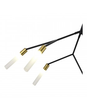 SLE1129-403-06 Светильник подвесной Черный, латунь/Белый G9 6*5W KAITO-foto3