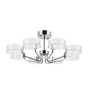 SLE283102-08 Люстра потолочная Хром/Белый LED 8*8W 3000K SOLLA-foto2