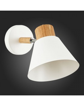 SLE103701-01 Светильник настенный Светлое дерево, Белый/Белый E27 1*60W BUVE-foto6