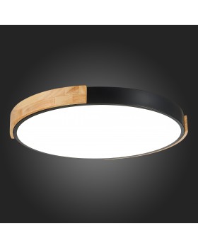 SLE201342-01 Светильник потолочный Черный, Светлое дерево/Белый LED 1*40W 3000K/4000K/6000K DELIA-foto5