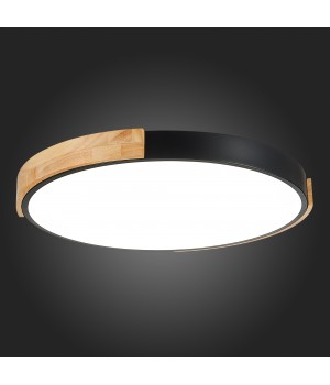 SLE201342-01 Светильник потолочный Черный, Светлое дерево/Белый LED 1*40W 3000K/4000K/6000K DELIA-foto5