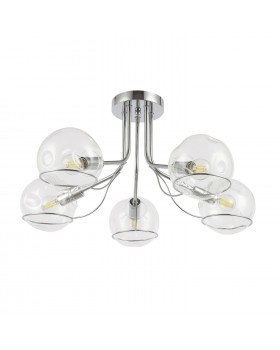 SLE102502-05 Люстра потолочная Хром/Прозрачный E14 5*40W BACA-foto2