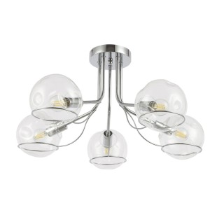 SLE102502-05 Люстра потолочная Хром/Прозрачный E14 5*40W BACA-foto2