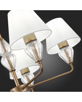 SLE107423-05 Люстра подвесная Золотистый/Белый E14 5*60W DALIDA-foto12