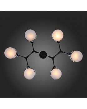 SLE183402-06 Люстра потолочная Черный/Черный E14 6*60W GIMENTO-foto12