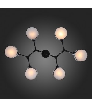 SLE183402-06 Люстра потолочная Черный/Черный E14 6*60W GIMENTO-foto12