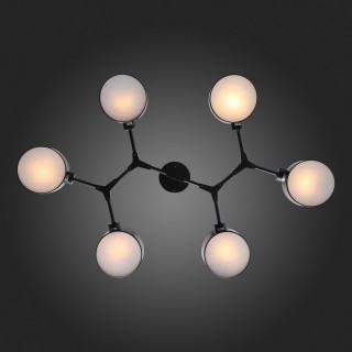SLE183402-06 Люстра потолочная Черный/Черный E14 6*60W GIMENTO-foto12
