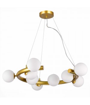 SL1185.203.09 Светильник подвесной ST-Luce Золотистый/Белый G9 9*5W ASOLO-foto2