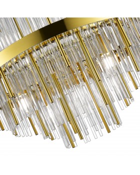 SL1634.303.09 Люстра подвесная ST-Luce Латунь/Прозрачный E14 9*60W RENS-foto3