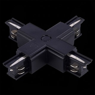 ST030.409.17 Х-образный токоподвод для трехфазного шинопровода ST-Luce Черный Трехфазная трековая система-foto2