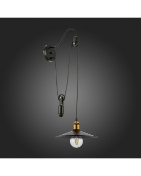 SLE120501-01 Светильник настенный Черный/Черный E27 1*60W ESPERAZZA-foto6