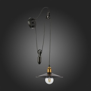 SLE120501-01 Светильник настенный Черный/Черный E27 1*60W ESPERAZZA-foto6