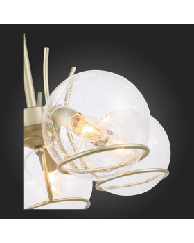 SL1136.203.05 Люстра подвесная Шампань/Прозрачный,С пузырьками воздуха E14 5*40W RESCHEZA-foto9