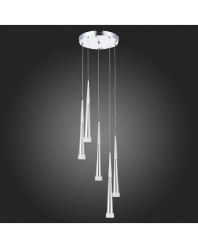 SLE200113-05 Светильник подвесной Хром/Хром, Белый LED 5*7W 3000K ORPELO-foto8