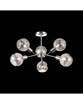 SLE155102-06 Люстра потолочная Хром/Дымчатый E14 6*60W GENTORE-foto18