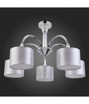 SLE107202-05 Люстра потолочная Хром/Светло-серый E14 5*40W SNERE-foto6