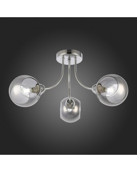 SLE102102-03 Люстра потолочная Хром/Дымчатый E14 3*40W RELOTTE-foto7