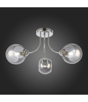 SLE102102-03 Люстра потолочная Хром/Дымчатый E14 3*40W RELOTTE-foto7