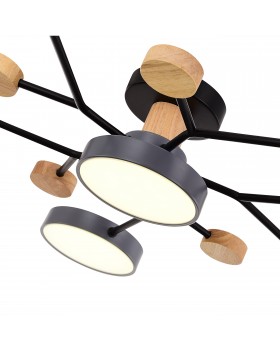 SLE6006-702-06 Светильник потолочный Серый/Серый LED 6*12W 3000K/4500K/6000K FAEMA-foto5