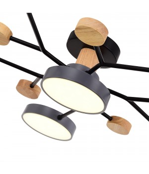 SLE6006-702-06 Светильник потолочный Серый/Серый LED 6*12W 3000K/4500K/6000K FAEMA-foto5