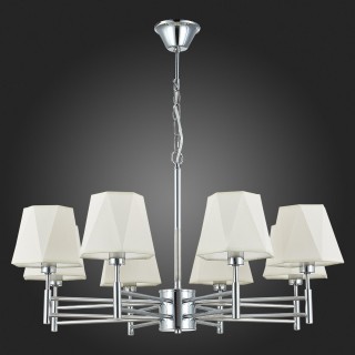 SLE105403-08 Люстра подвесная Хром/Белый E14 8*40W LAGORO-foto4
