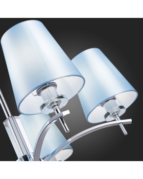 SLE105613-05 Люстра подвесная Хром/Светло-голубой E14 5*40W PERAMONE-foto9