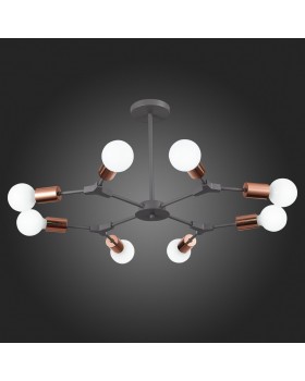 SLE106403-08 Люстра подвесная Серый, Розовое золото E27 8*60W PALARE-foto6