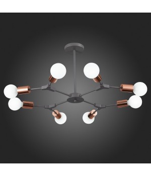 SLE106403-08 Люстра подвесная Серый, Розовое золото E27 8*60W PALARE-foto6