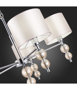 SLE105703-05 Люстра подвесная Хром/Светло-бежевый E14 5*40W RAMER-foto12