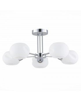 SLE104302-05 Люстра потолочная Хром/Белый E14 5*40W LANTA-foto2