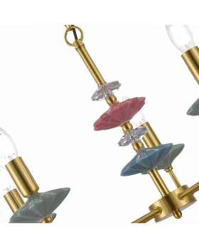 SLE1117-203-05 Люстра подвесная Золотистый E14 5*40W ATTIC-foto3