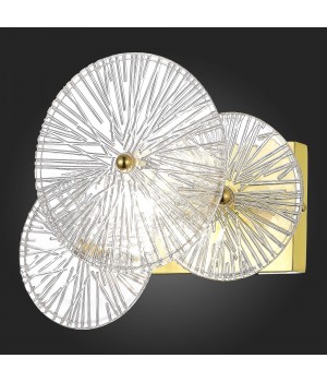 SL1657.201.01 Бра ST-Luce Золотистый/Прозрачный E14 1*40W FLERO-foto6