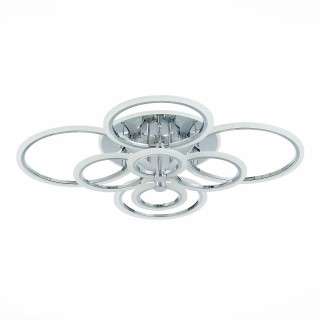 SLE500512-08RGB Светильник потолочный Хром/Белый LED 1*212W RGB 15W 3000-6000K CERINA-foto4