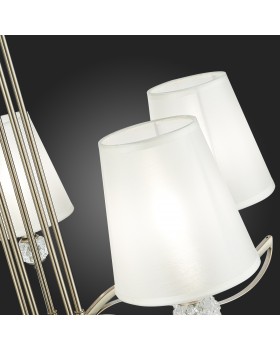 SLE111203-05 Люстра подвесная Никель, прозрачный/Белый E14 5*40W BERGAMO-foto9