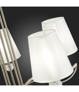 SLE111203-05 Люстра подвесная Никель, прозрачный/Белый E14 5*40W BERGAMO-foto9